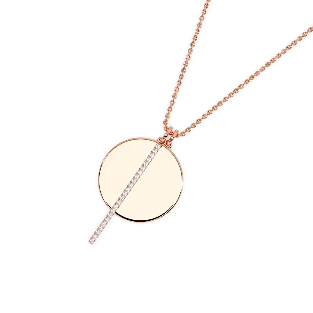 Gold Disc Pendant