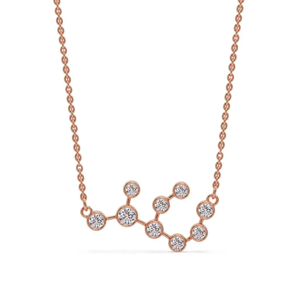 Cosmic Virgo Constellation Necklace