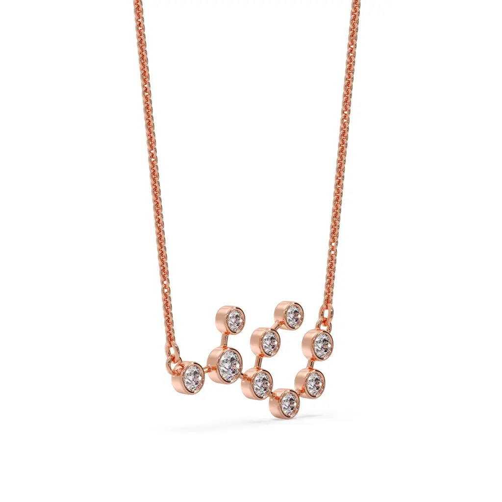 Cosmic Virgo Constellation Necklace