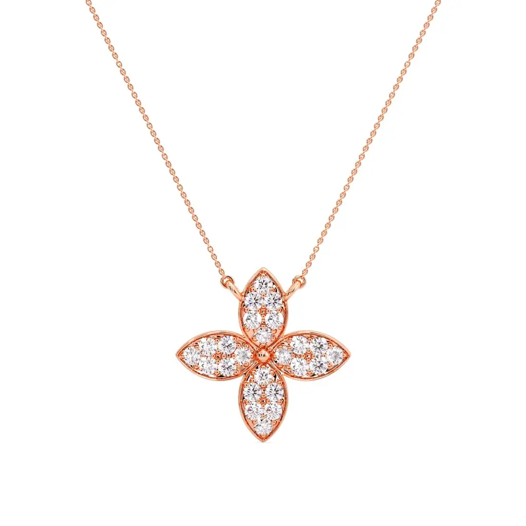 Stellar Blossom Diamond Pendant