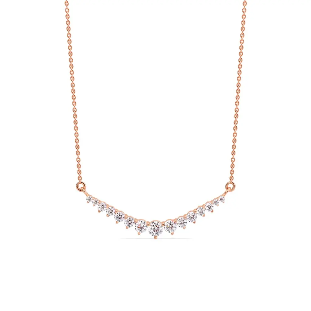 Celestial Curve Diamond Cascade Pendant