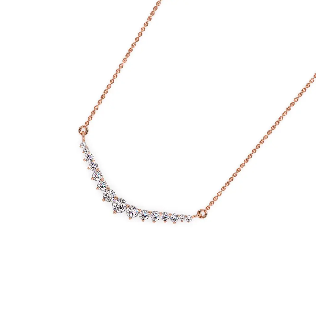 Celestial Curve Diamond Cascade Pendant