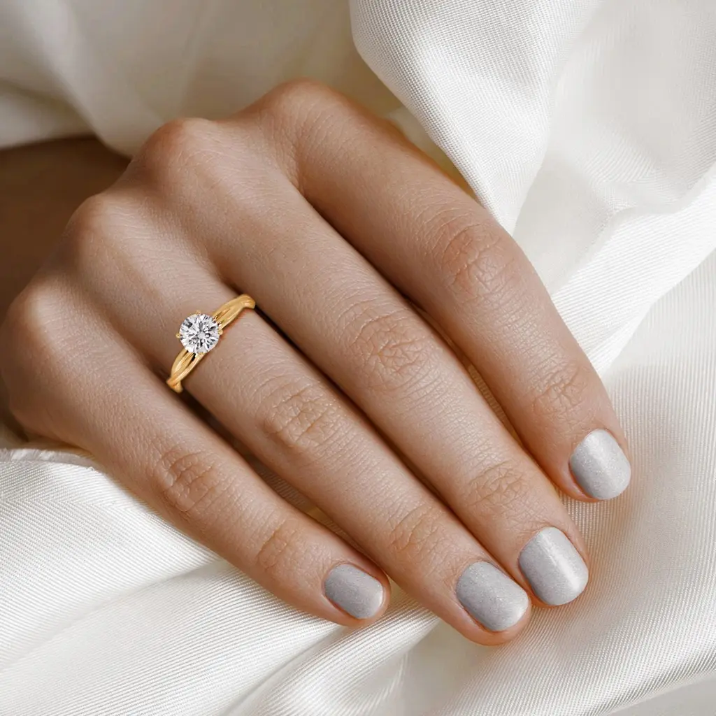 Golden Knot Solitaire Engagement Mount